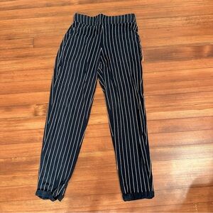 Natural by known supply navy and white striped pants Nolan medium ethical cotton